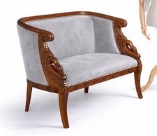 Sofa Empire En Acajou 129 Cm