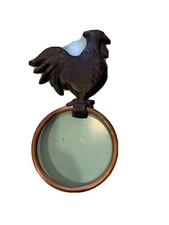 Rooster Metal Towel Ring 10” Kitsch 1960’s