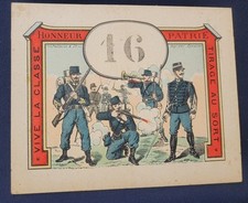 Billet de tirage au sort - Conscrits - vers 1880 - Imagerie Pellerin