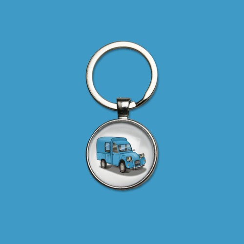 Porte clés citroën 2cv - porte-clés,
