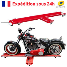 Chariot Déplacement Moto +567 kg avec 5 roulettes rotatives à 360° - Rouge