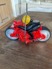 JOUET MONT BLANC MOTO DE COURSE A PILES 1970 21 CM FONCTIONNE PARFAITEMENT