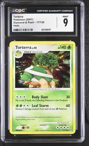 Cgc mint torterra 2007 - torterra,