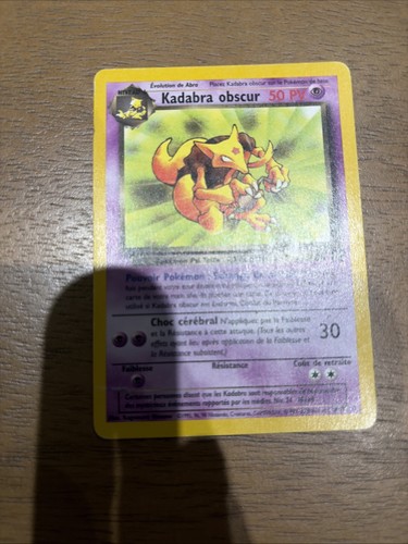 Carte pokémon kadabra obscur - carte,