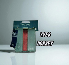 Valeur 22,90 € Yves Dorsey portefeuille gris et bordeaux neuf cuir vachette
