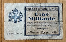 BILLET DE 1000000000 MARKS ( 1 MILLIARD MARKS )  1923 ALLEMAGNE