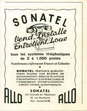 Publicité ancienne Sonatel