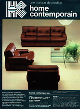 publicité Advertising  1022  1971  Home Contemporain meubles salon  canapé