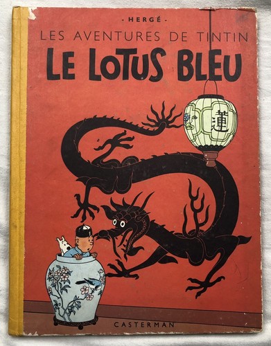 Hergé tintin le lotus - tintin,