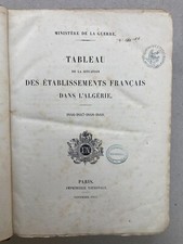 Tableau de la situation des établissements Français dans l'Algérie 1846-1849