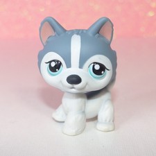 authentic LPS LITTLEST PETSHOP chien dog husky puzzle no# pet shop hasbro