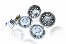 16'' Roue Bordure Housses Set Pour Iveco Daily Lourd 2014 + Acier Inoxydable