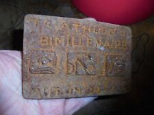 Ancienne Décoration sportive Fonte Triathlon Autun de la Fonderie de Radiateur