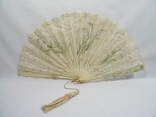 Ancien eventail dentelle - eventail,