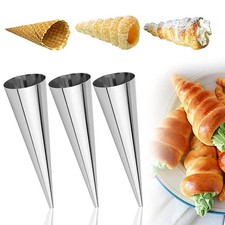 12 Pcs Croissant Moule Cannoli Moule Cannoli Patisserie Formes de Cannoli Mou...