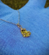 ⚜️PÉPITE OR JAUNE 22K FAIT MAIN MONTÉE EN PENDENTIF ?? 2,06 GR 22MM⚜️RÉF096