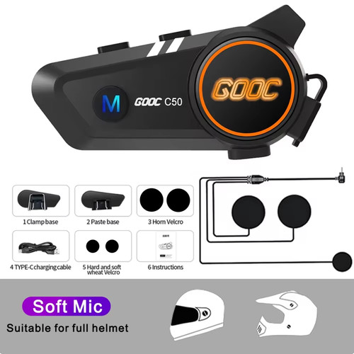 Casque moto sans fil - de,