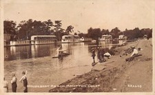 England - HAMPTON COURT (Greater London) Houseboat Reach - REAL PHOTO