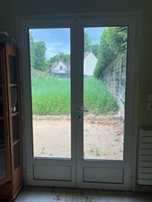 Porte fenêtre , aluminium bicolore avec volet roulant électrique filaire