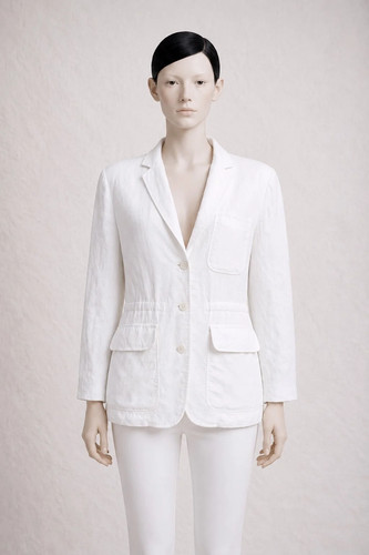 Kenzo veste safari lin blanc - safari,
