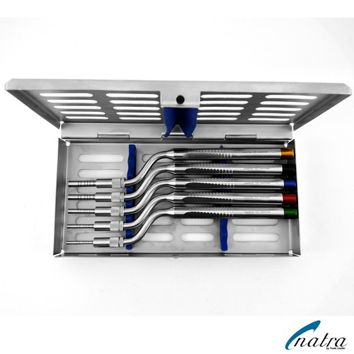 Osteotome set angled convexe - 5,