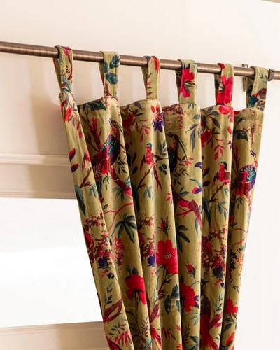 Rideau indien vintage coton - vintage,