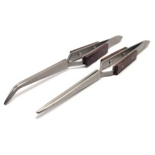 Pince Brucelles Droite ou Courbée (au choix) Maquettisme Modelisme 1/35 1/24 HO