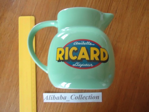 Rare pichet vert logo - vert, ricard
