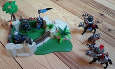 Playmobil Set Super Bastion des chevaliers Ref : 4014 + Set Chevalier Ref : 5972