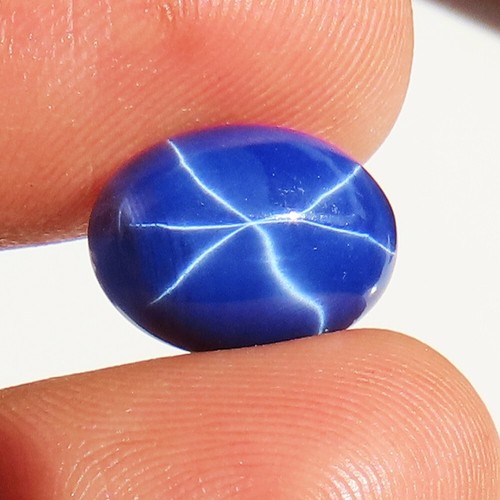 Saphir étoile bleu cabochon - saphir,