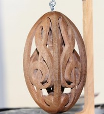 Hand carved musical scroll saw