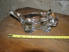 chaton lionceau en cristal Art Vannes France vide poche décoration