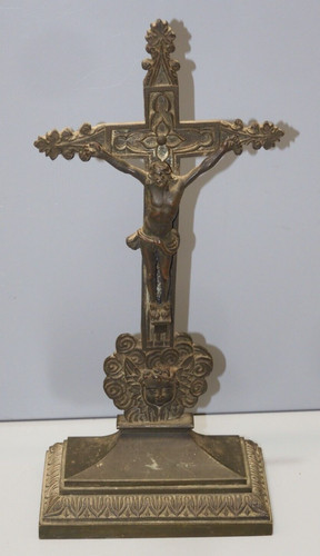 Belle croix bronze - croix, d'autel/