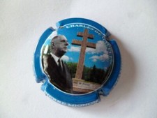 capsule champ Pierre MIGNON, Charles de Gaulle, contour bleu, N°165d