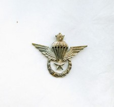PARACHUTISTE Iran  Insigne brevet Parachutiste une etoile  en metal