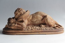 Louis BARYE Sculpture plâtre Tigre en dévorant un gavial (65217)