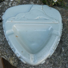 Longwy Jacfer très RARE Cendrier SOCHAUX AUTOMOBILE PEUGEOT avec lion allongé