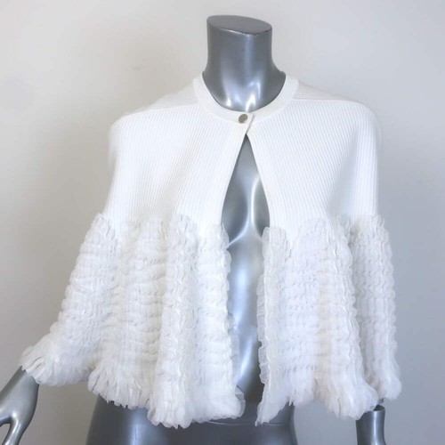 Alaia ruffled ribbed knit - alaia, cape
