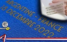 lot de 2 patchs coupe du monde finale 2022 Argentine-France  thermocollant or