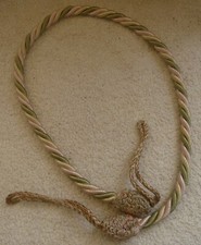 Embrase rideau tissu ancien – Accessoire déco vintage – REF 1287