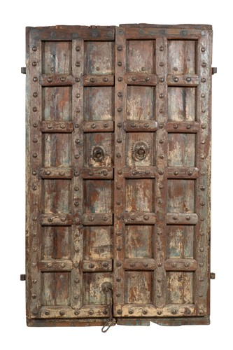 Portail ancien bois massif - bois,