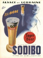 Publicité ancienne bière