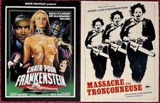 LOT of 2 WONDERFUL HORROR FRENCH PRESSBOOKS - VERY NICE