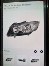 ref.1E3 354.697-011 projecteur principal gauche bmw e90