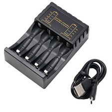 Chargeur de Batterie pour 4 pour AA pour AAA NiMH NiCd S?r et Facile ?? Utilise