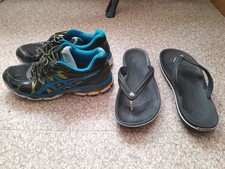 Lots 2 Asics Gel Nimbus + Sandales Crocs Homme Taille 46.5 