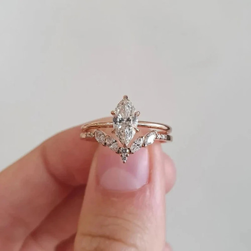 Bague mariée or rose - bague,