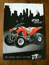 prospectus catalogue moto :  TRITON QUAD  250 mistral