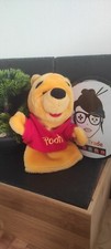 doudou marionnette winnie l'ourson pooh nicotoy jaune rouge noir vintage Disney