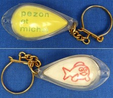 Porte-clés - Pezon & Michel - Bulle d'eau, Bombette, Buldo - Pêche à la ligne -
